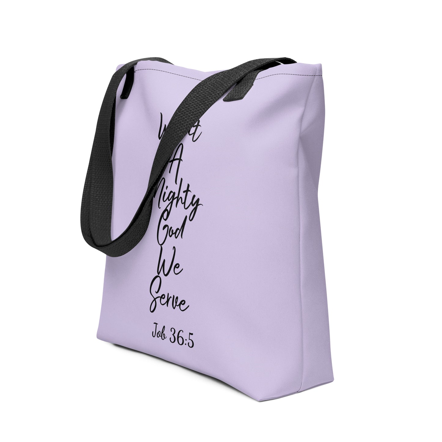 Mighty God Tote bag purple
